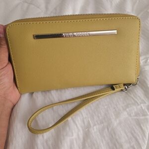 Steve Madden Yellow Wristlet Wallet